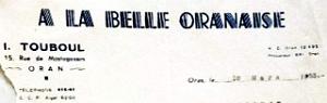Oran enveloppes pub 1154